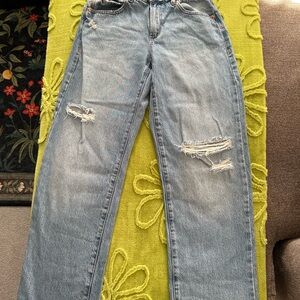 Garage Light Blue Distressed Women's Jeans